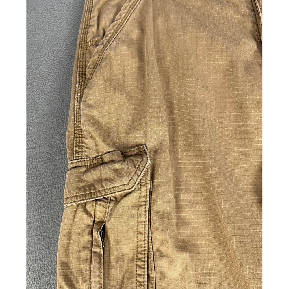 Carhartt Cargo Pants 34x32 Yukon Brown Tappen Relaxed Force Ripstop Workwear - Picture 5 of 11